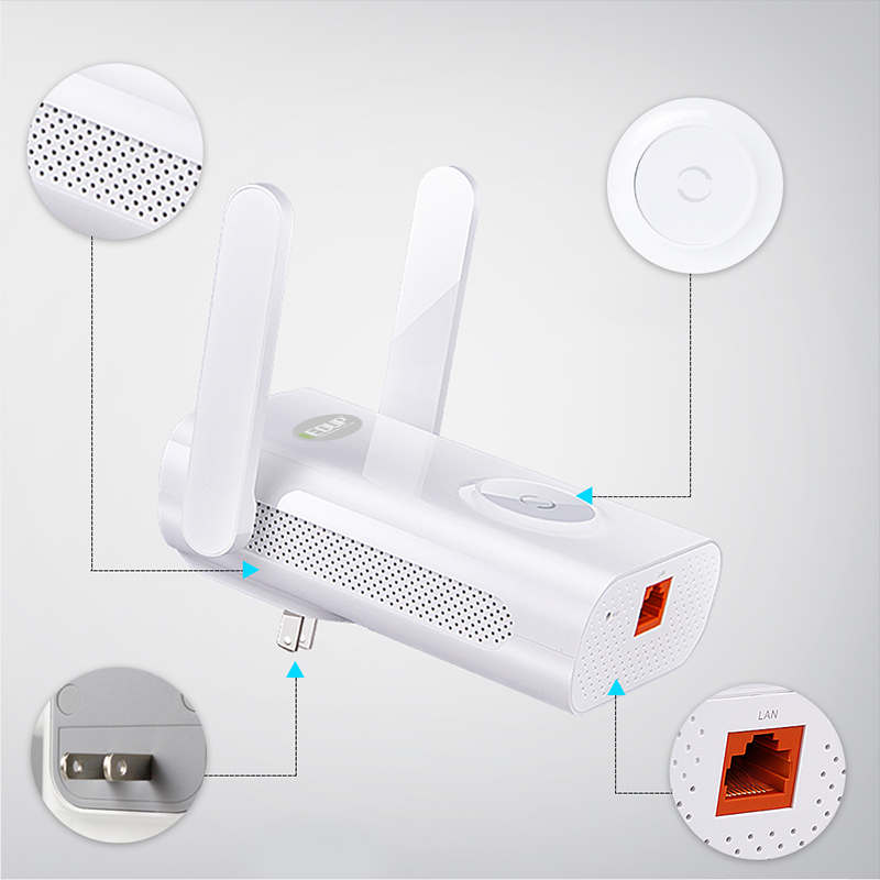 Find EDUP 1200Mbps Dual Band WiFi Repeater 2 4G/5G Wireless Range Extender with 2x5dBi External Antennas EP AC2935 for Sale on Gipsybee.com with cryptocurrencies
