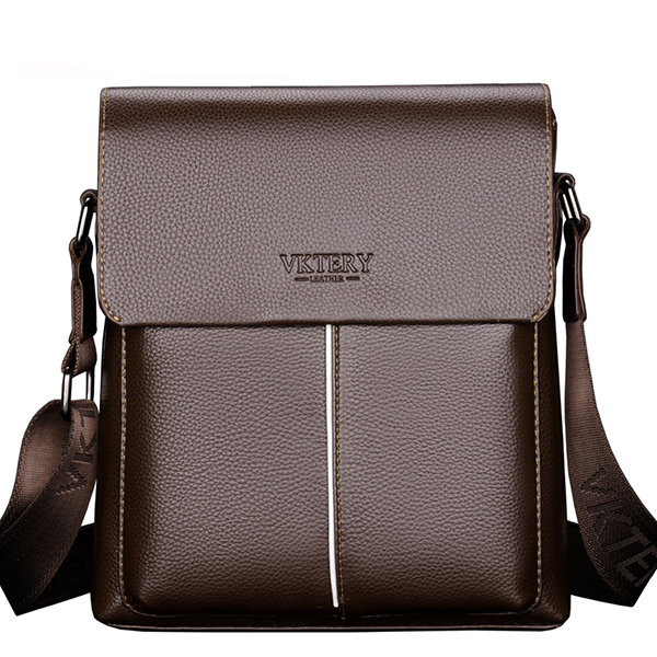 

Men PU Leather Minimalist Shoulder Bag Leisure Business Crossbody Bag Briefcase
