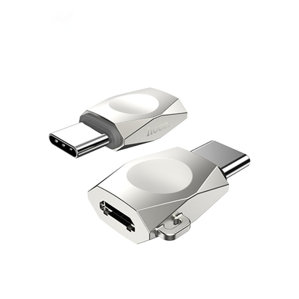 

HOCO Micro USB to Type-C Zinc Alloy Adapter Male to Female Converter Suitable for Mobile Phone