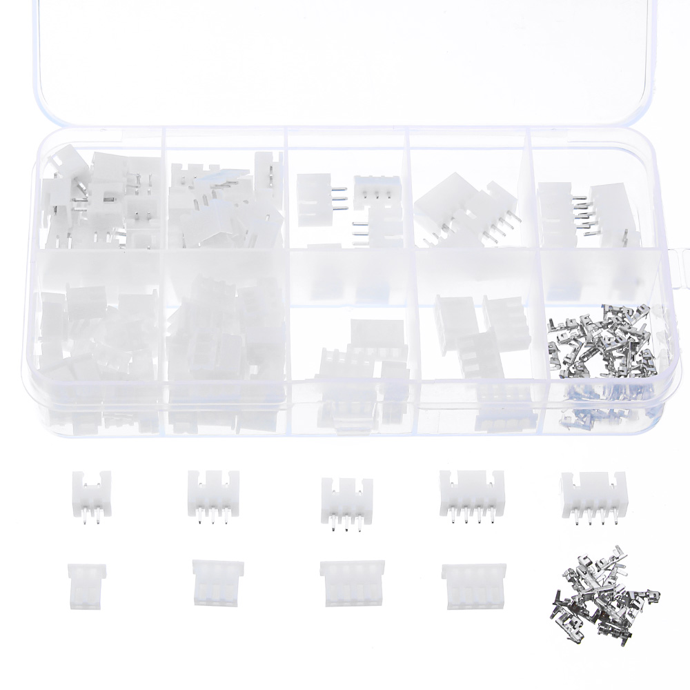

450pcs 2/3/4Pin JST-XH 2.54mm Dupont Connector Male/Female Wire Cable Jumper Pin Header Housing Connector Terminal Kit