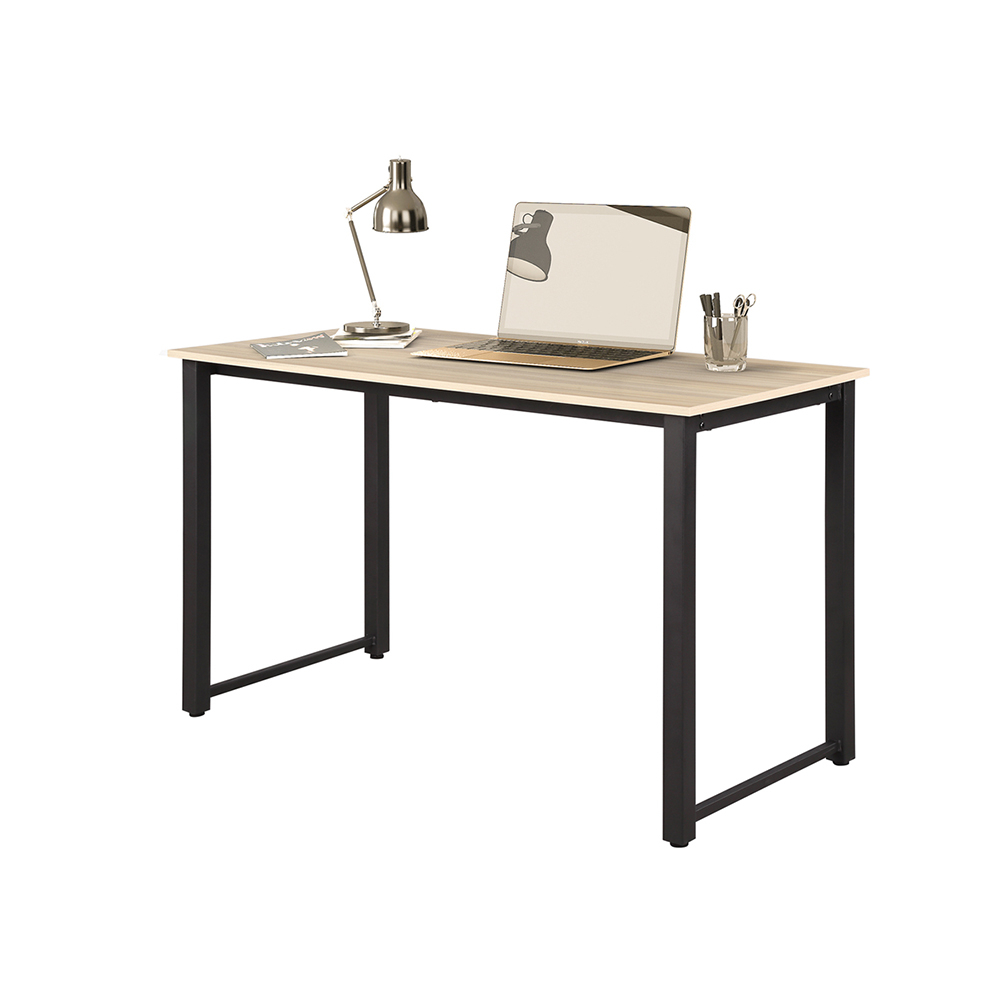 

47 Inch Office Desk Modern Simple Computer Desk Laptop Desk Writing Table with Spacious Wood Top & Metal Legs Studio Desk Workstation for Home & Office