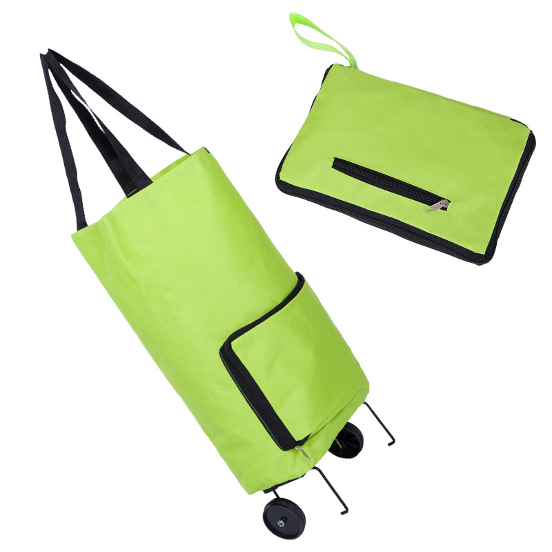 

IPRee® 55x28x18cm 2 In 1 Folding Tug Bag Elderly Trolley Shopping Cart Household Shopping Bag Storage Bag