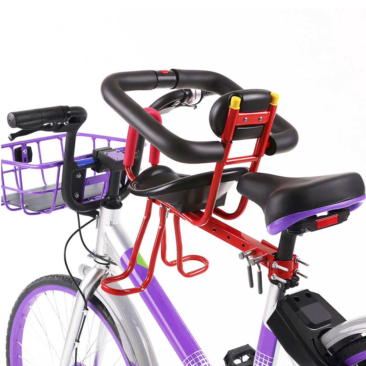 

BIKIGHT Bike Kids Rack Mount Seat Protection Safety Quick Release Lock Cycling Children Front Saddle Chair Bike Accessories