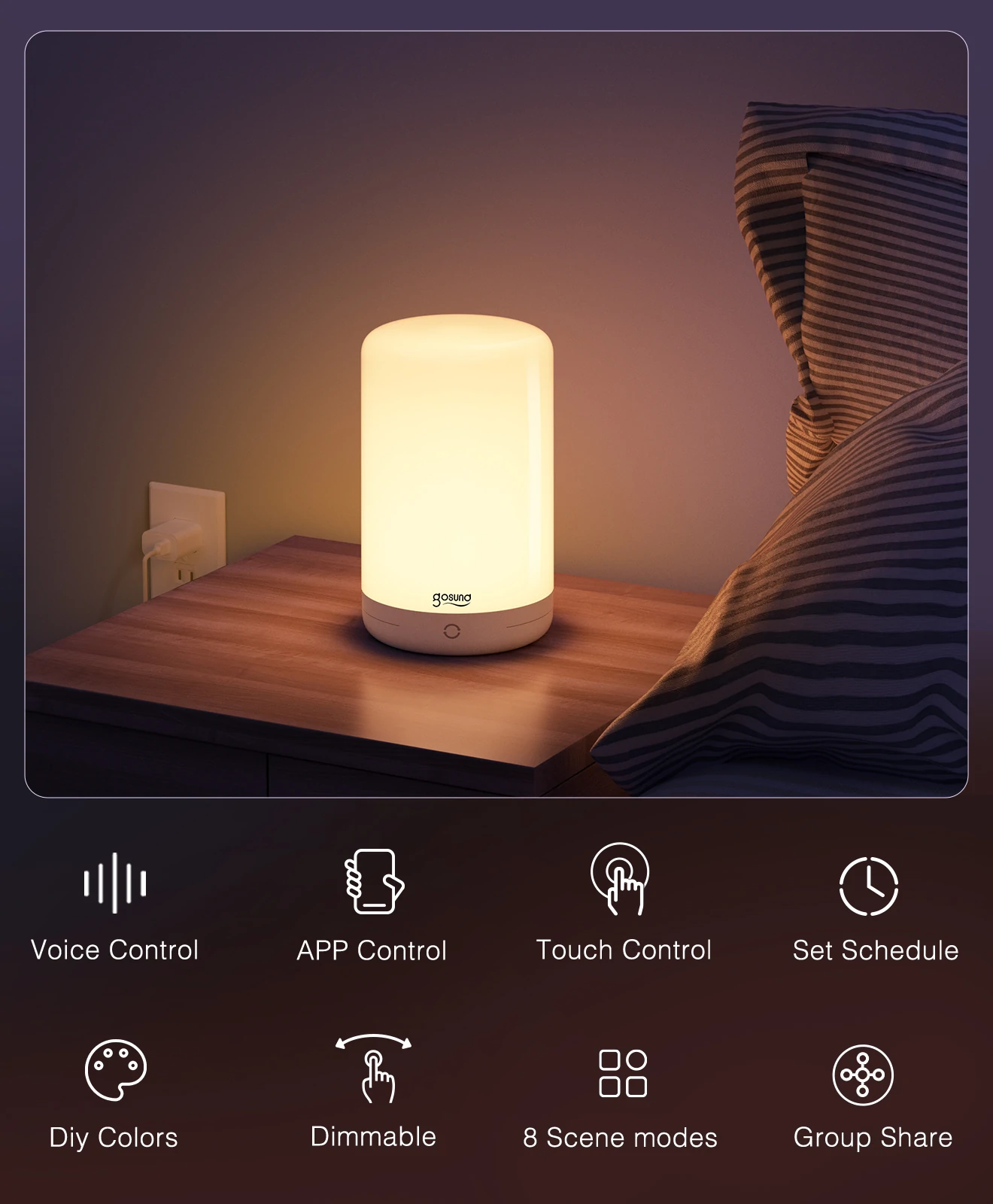 Gosund LB3 Smart Bedside Lamp 5