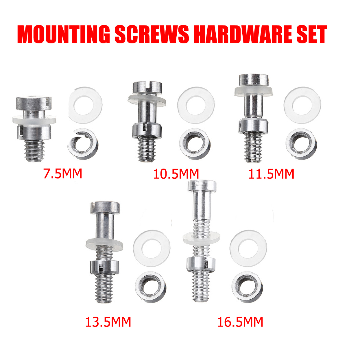 7.5mm/10.5mm/11.5mm/13.5mm/16.5mm M2.5mm Mounting Screw Set For Record Player 16