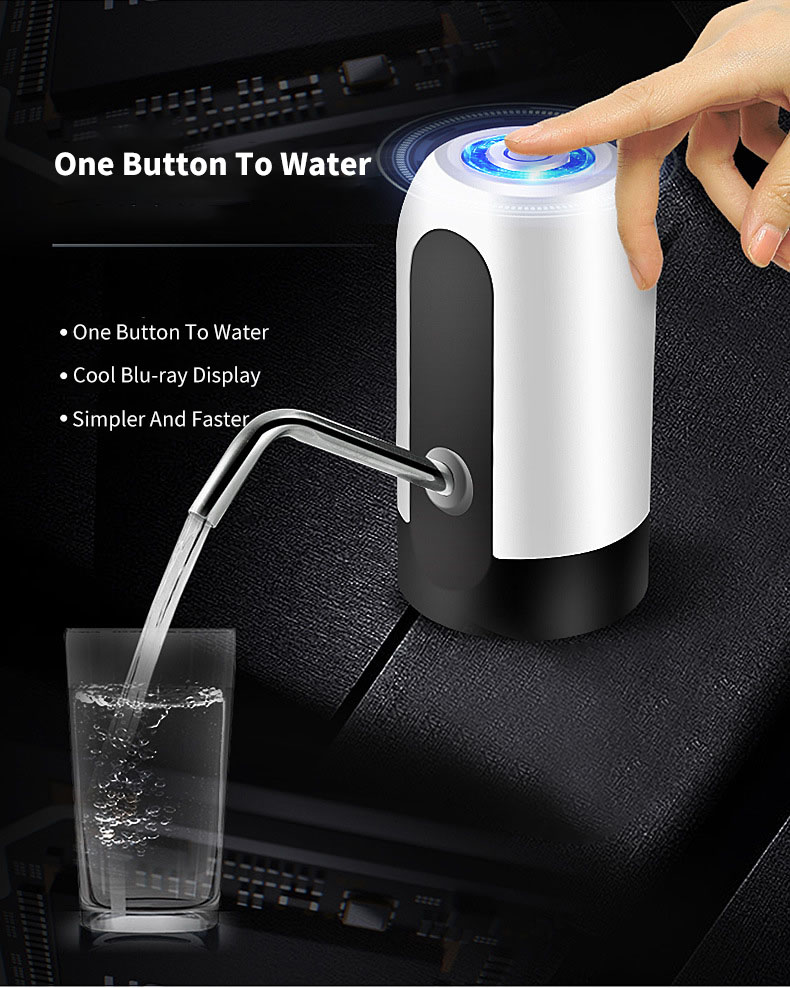 KCASA Electric Charging Water Dispenser USB Charging Water Bottle Pump Dispenser Drinking Water Bottles Suction Unit Faucet Tools Water Pumping Device 14