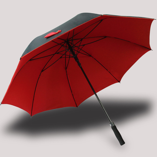 

Прямой стержень с длинной ручкой Полуавтоматический зонт для гольфа Двухслойный увеличенный ветрозащитный зонт для гольфа Logo