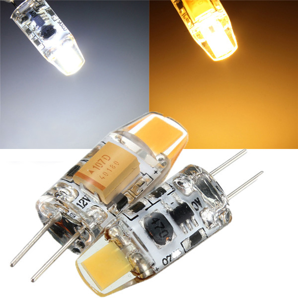 

G4 1W COB Filament LED Прожекторная лампа Лампа Теплый / чистый белый AC / DC 10-20V