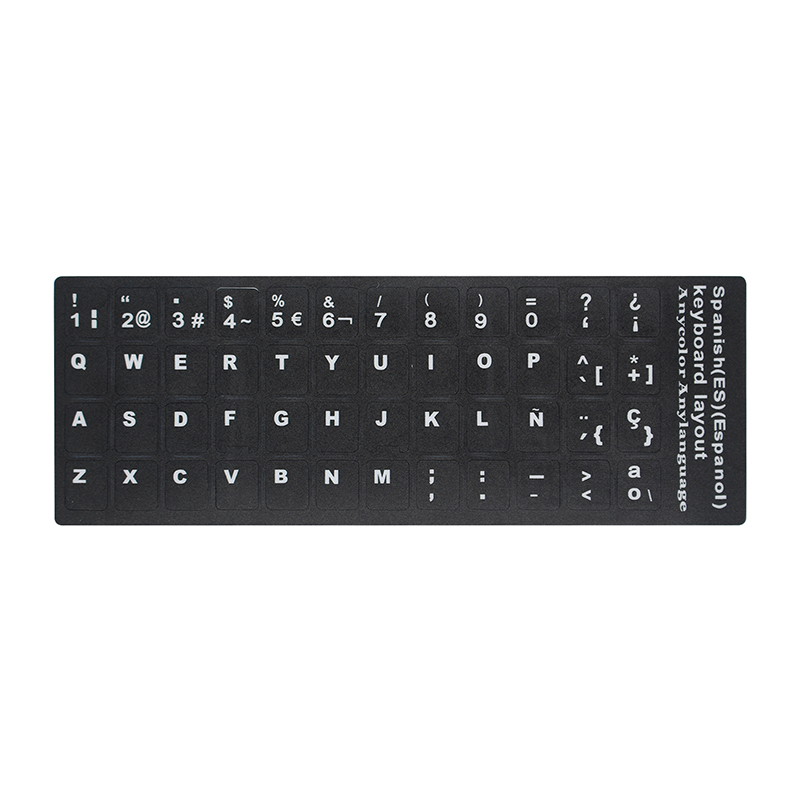 Standard Smooth Laptop Notebook Keyboard Stickers German Russian Spanish French Italian Arabic 6 Language 84