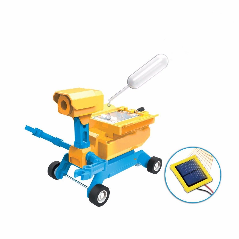 

ODEV High Tech Toys Geo STEM Toy Gifts DIY 2-в-1 соль воды Солнечная Powered Toy Robot Авто Набор Для детей