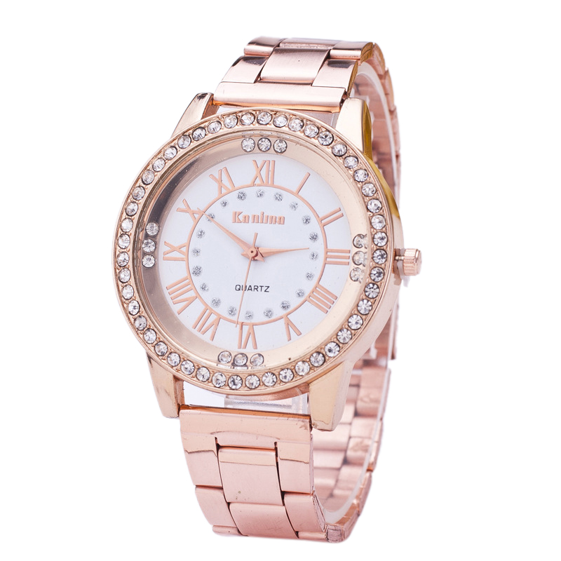 

Fashionable Diamonds Stainless Steel Ladies Wrist Watch