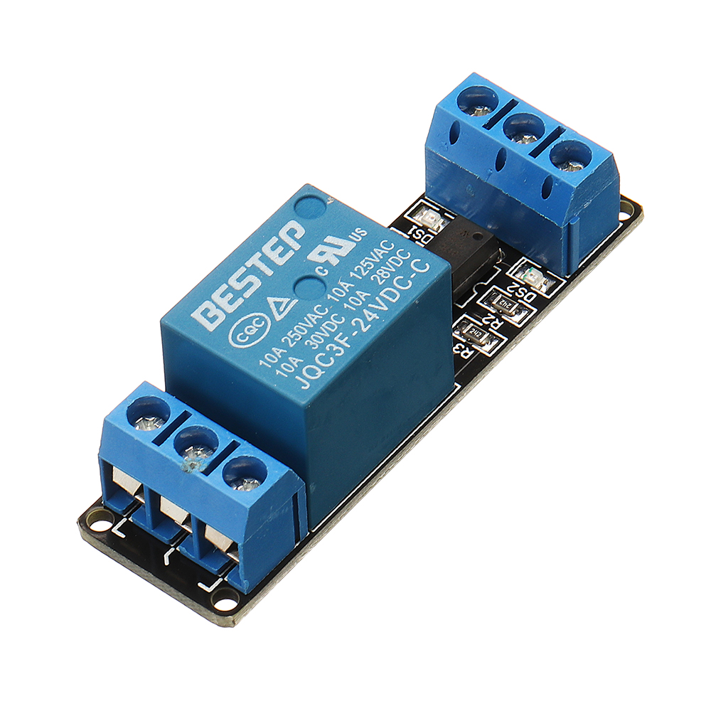 

BESTEP 1 Channel 24V Relay Module Optocoupler Isolation With Indicator Input Active Low Level For Arduino
