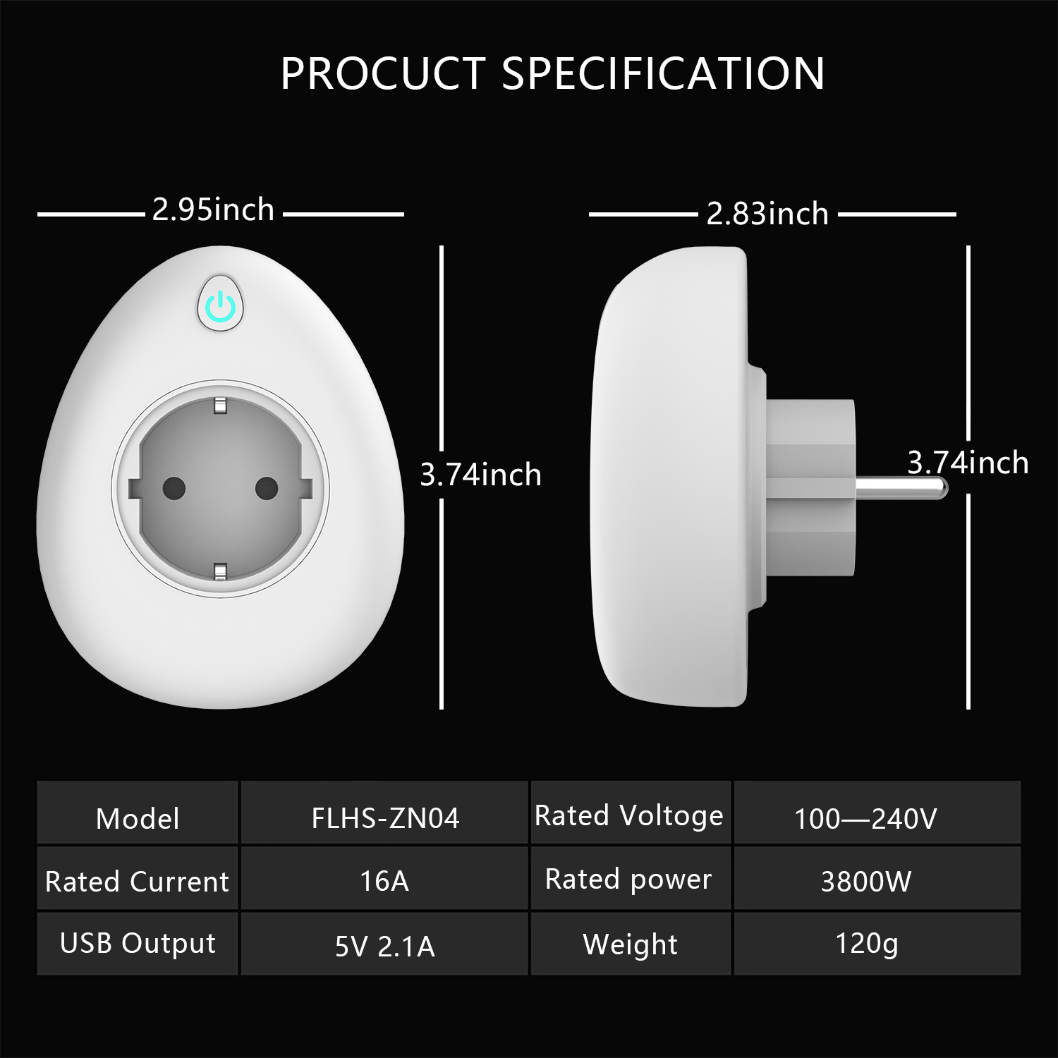 Bakeey 15A USB Charger Smart WiFi Socket Home Switch Voice Remote Control Amazon Alexa Google Home IFTTT Compatible with Tuya APP 12