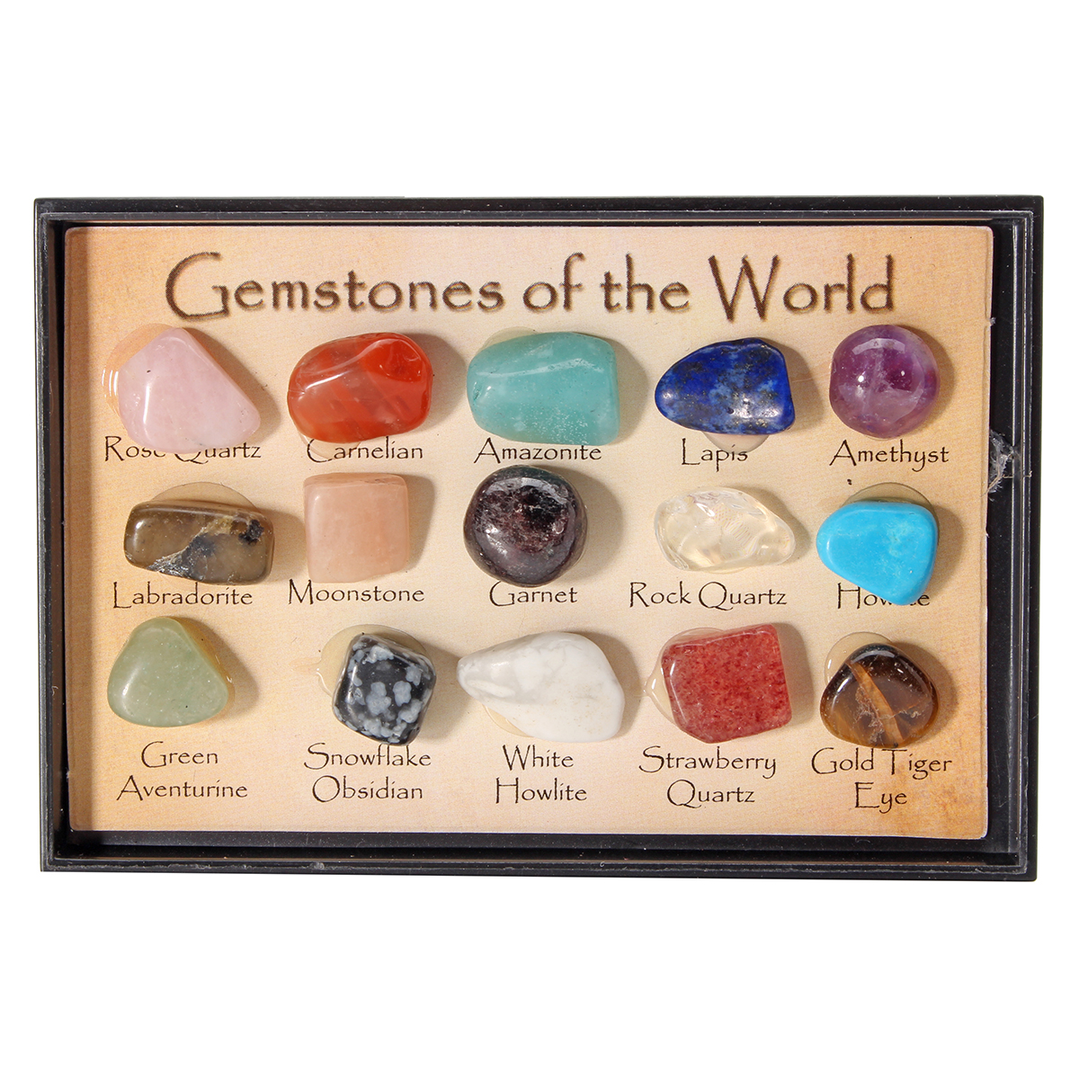 

Rock Collection Mix Gems Crystals Natural Teaching Mineral Ore Specimens Decoration Box