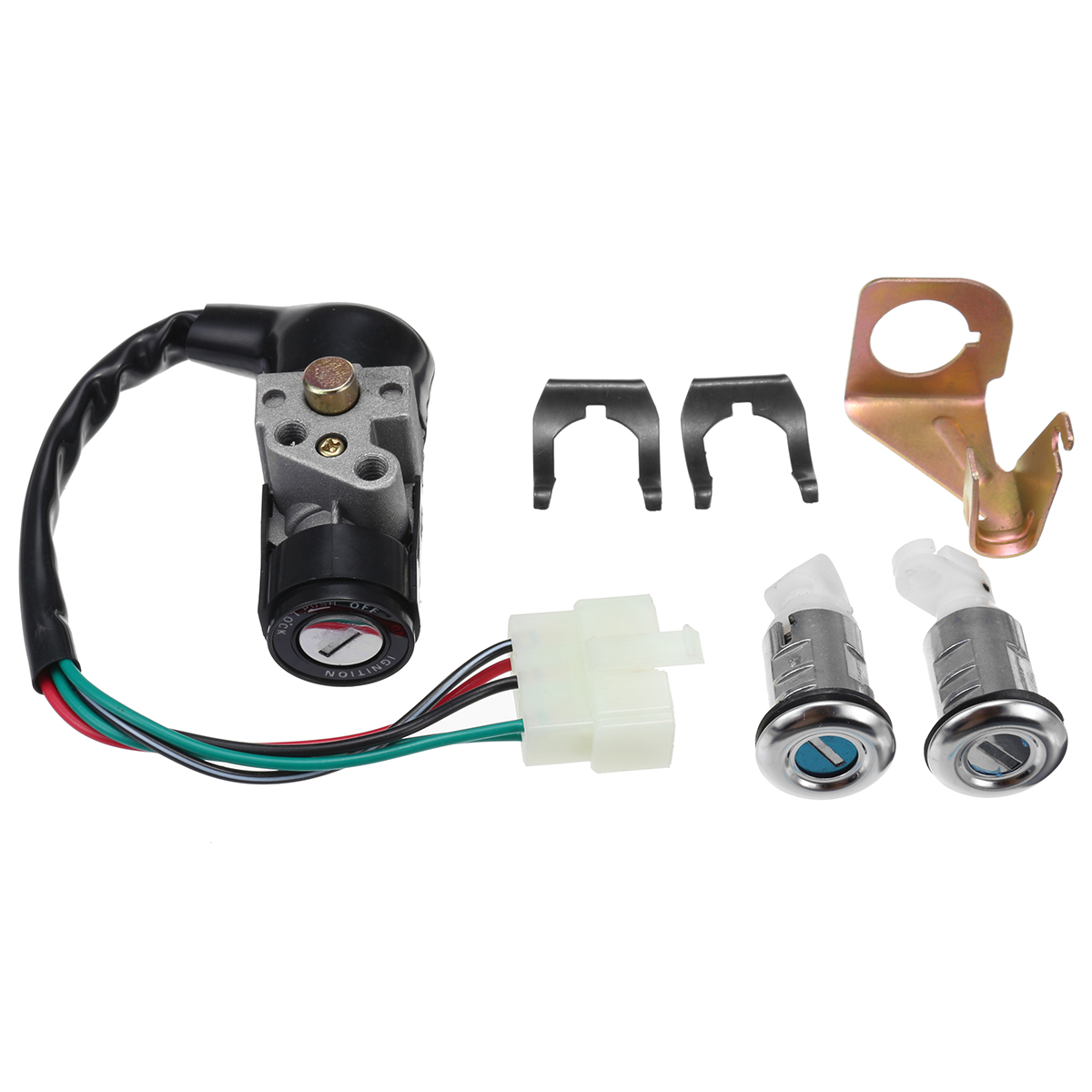

Ignition Switch Key Set 5 Wires For 150cc Roketa Jonway Moped Scooter Gy6 50cc
