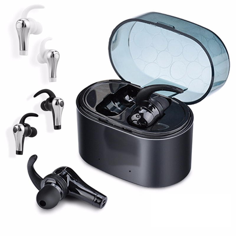 

[True Wirelss] QY1 TWS 5.0 Dual bluetooth Earphone Stereo English Prompt Headphone with Charging Box