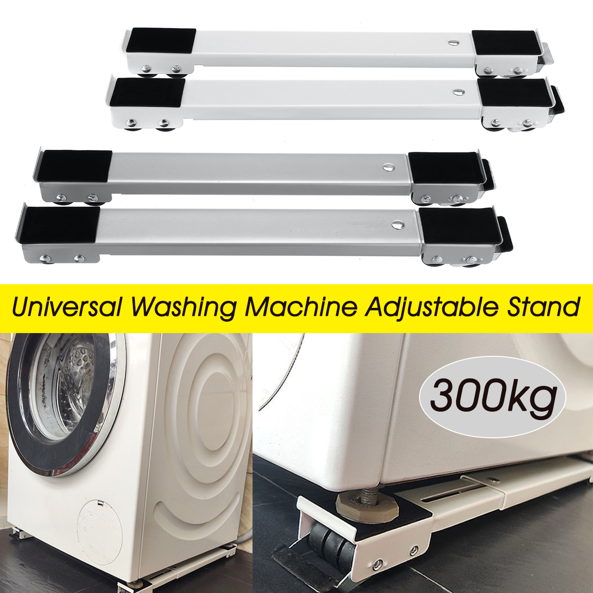 Adjustable Trolley Roller Stand Universal Washing Machine Heavy Appliance Wheel 22