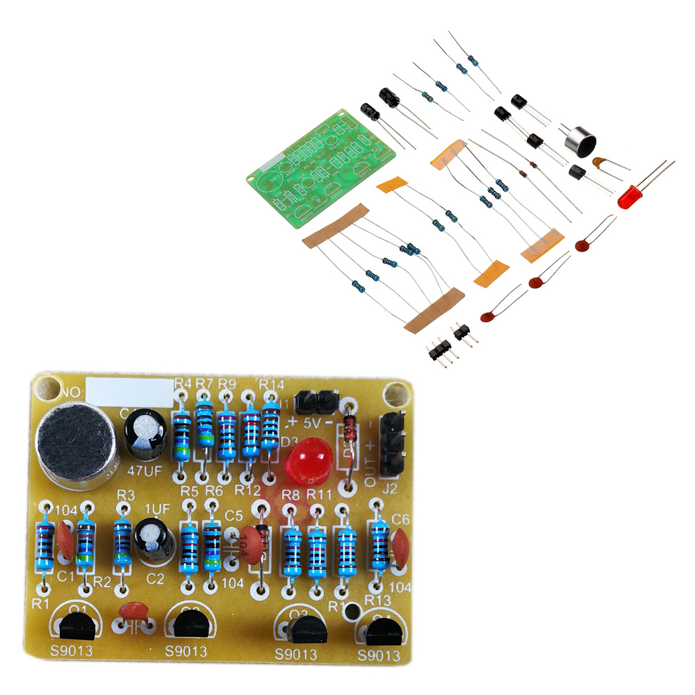 

DIY Electronic Clapping Voice Control Switch Module Kit Induction Training DIY Production Kit