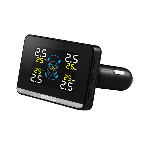 

U906I Car TPMS Car Tire Pressure Monitoring System Cigarette Lighter Supply Power Display 4 Internal Sensor