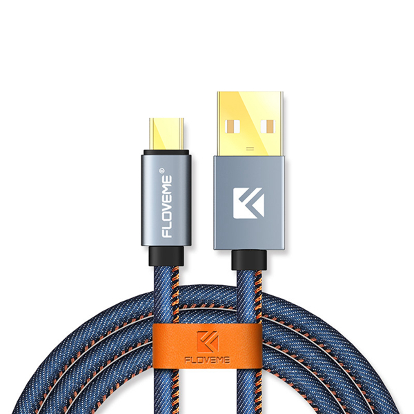

FLOVEME Denim Type C Fast Charging Data Cable 1M For Oneplus 6 5t Xiaomi Mi8 Mi6 Mix 2s Mi A1 S9+