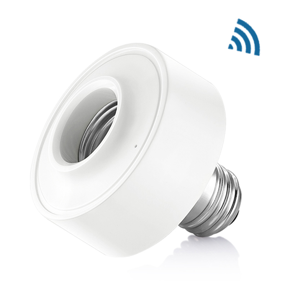 

AC100-250V WiFi Voice Control Smart E27 Light Bulb Adapter Lamp Holder Work With Amazon Echo Alexa