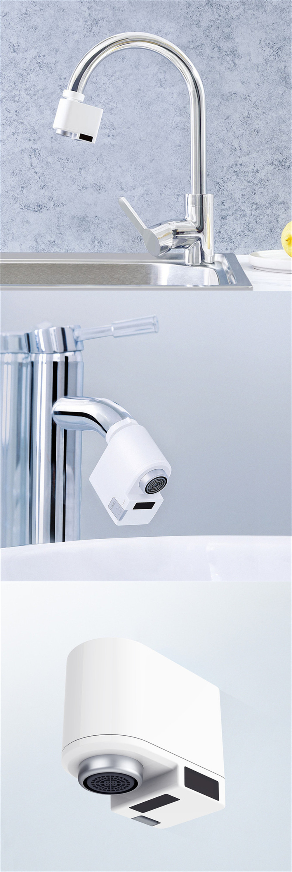 Xiaomi ZAJIA Automatic Sense Infrared Induction Water Saving Device For Kitchen Bathroom Sink Faucet 11