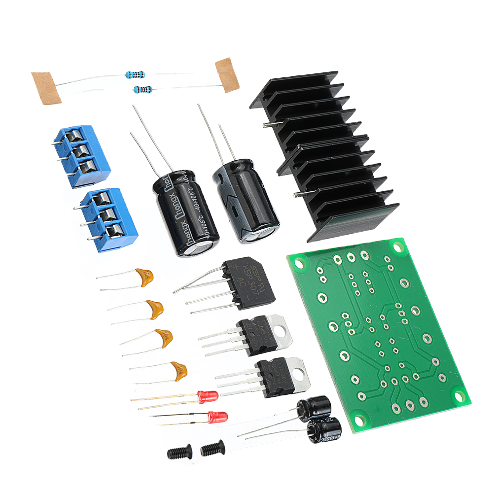 DIY Dual 12V Power Amplifier Dual Power Supply Module Kit Adjustable Rectifier Filter Voltage Regulation Power Board 18