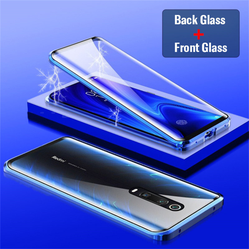 

Bakeey Xiaomi Mi 9T / Mi9T Pro / Xiaomi Redmi K20 / Redmi K20 PRO 360º Curved Screen Front+Back Double-sided Full Body 9H Tempered Glass Metal Magnetic Adsorption Flip Protective Case