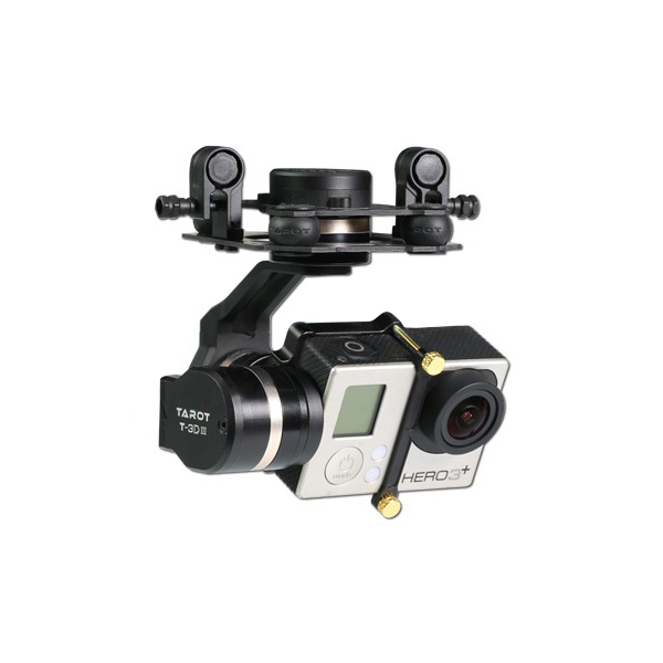 

Tarot GOPRO 3DⅢ Metal CNC 3 Axis Brushless Gimbal PTZ for GOPRO 4 3+ 3 FPV RC Drone TL3T01
