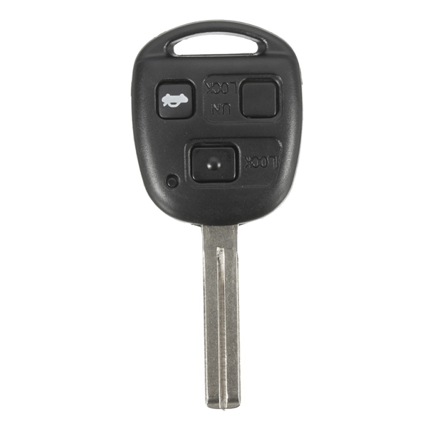 

Car 3 Button Uncut Ignition Key Keyless Entry Remote Fob 4C Chip for Lexus GS300