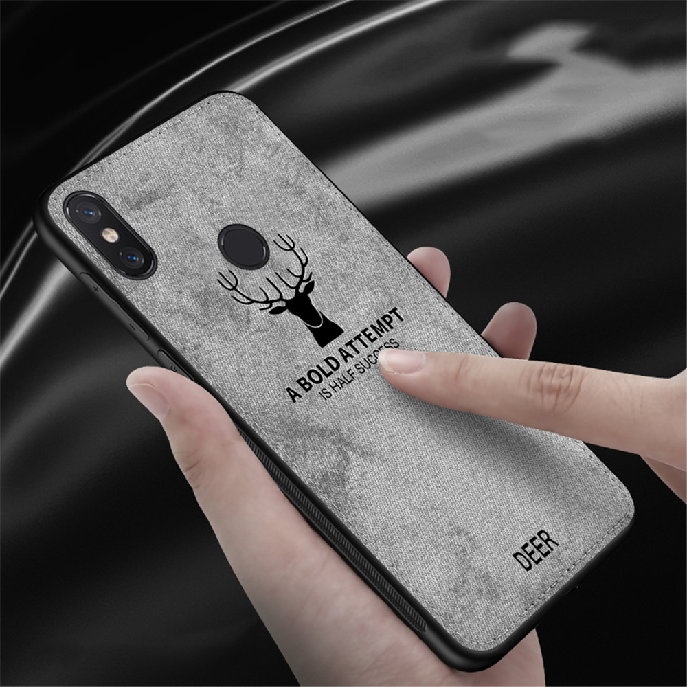 

Bakeey™ Deer Shockproof Cloth Soft TPU Back Cover Protective Case for Xiaomi Redmi Note 5