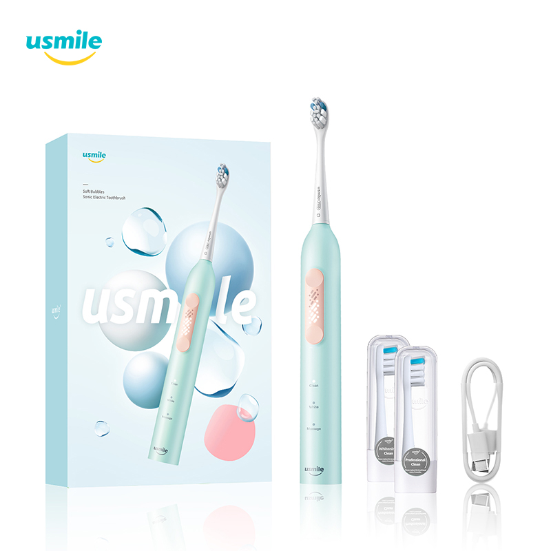 USMILE 4PCS Diamond Series Electric Toothbrush Replacement Heads Deep Cleaning Tooth With Travel Cover For Y1S/U3/P1