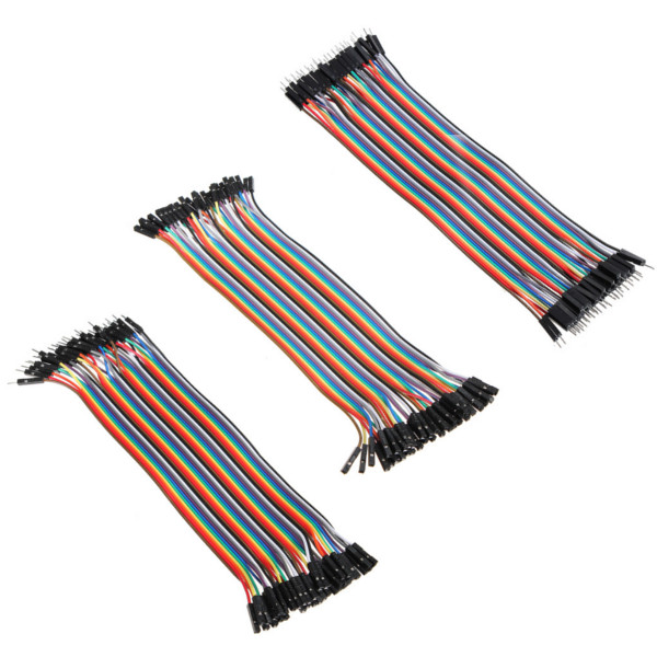 

120pcs 20cm Male To Female Female To Female Male To Male Color Breadboard Jumper Cable Dupont Wire Combination For Arduino