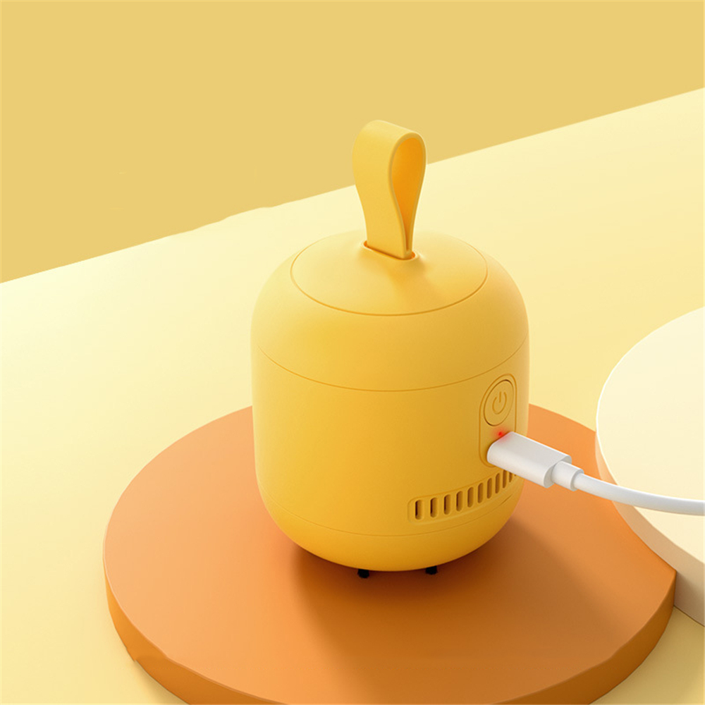 Find Mini Desktop Vacuum Cleaner USB Charging Portable Desk Table Notebook Computer Keyboard Dust Household Office Supplies Yellow for Sale on Gipsybee.com with cryptocurrencies