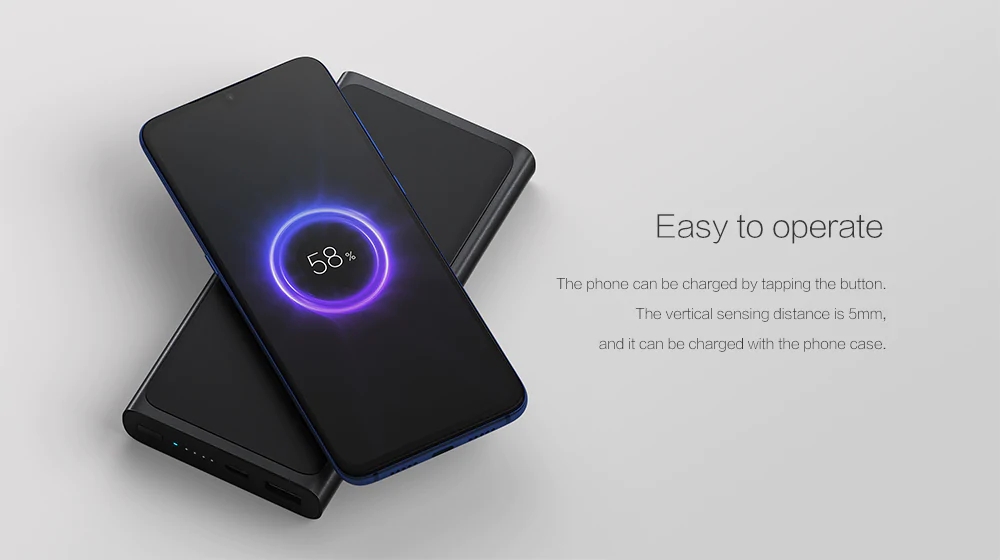 Xiaomi PLM11ZM Power Bank 10000mAh Fast Wireless Charger with USB Type C for Mobile Phone 12