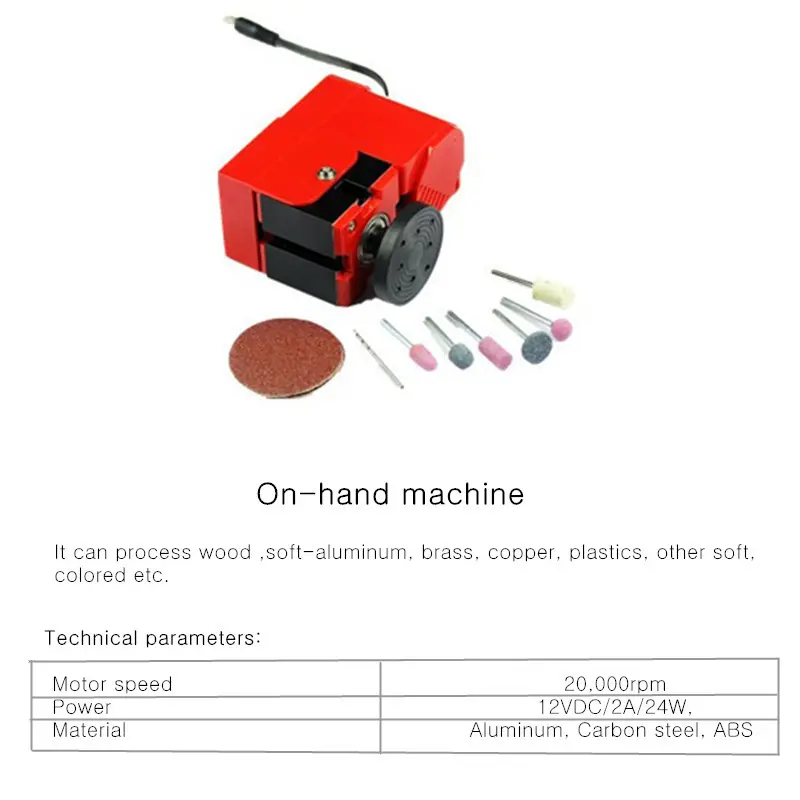 Raitool™ 8 In 1 Mini Multipurpose Machine DIY Woodwork Model Making Tool Lathe Milling MachineKit