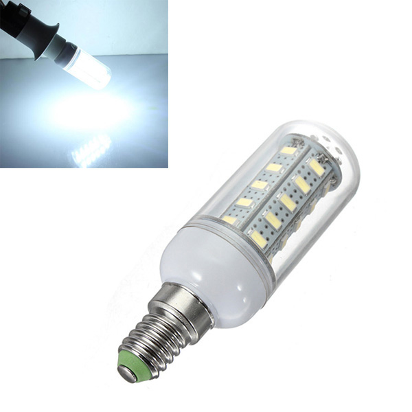 

5X E14 7W White 36 SMD 5730 LED Corn Light Lamp Bulbs AC 220V