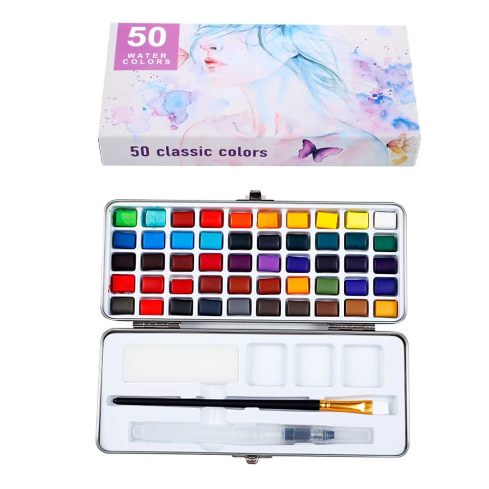 Find 50/72/80 Colors Solid Watercolor Set Professional for Drawing Art Paint Supplies Art Supplies Bright Colors for Sale on Gipsybee.com with cryptocurrencies