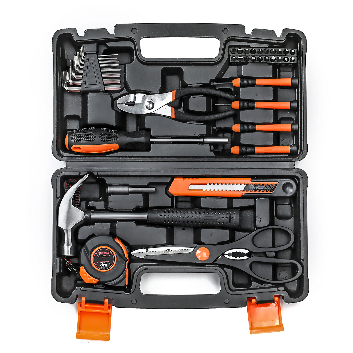 Find TOPSHAK TS-CH4 39 Piece Socket Wrench Auto Repair Tool Mixed Tool Set Hand Tool Kit with Plastic Toolbox Storage Case for Sale on Gipsybee.com with cryptocurrencies
