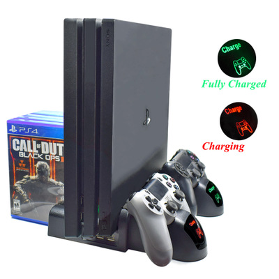 3-in-1 Vertical Charging Stand Station Dock Charger for Game Controller Cooler Cooling Fan for PlayStation 4 PS4 Slim PS4 Pro 49