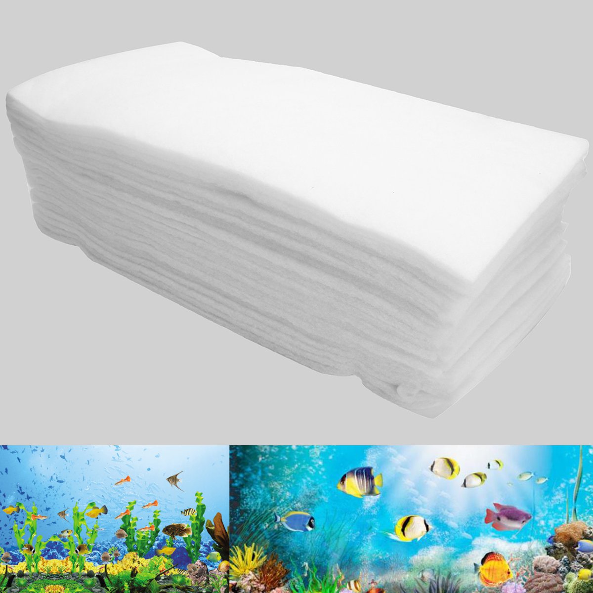 

10Pcs Double Layer Biochemical Cotton Filter Foam Pond Aquarium Fish Tank Sponge