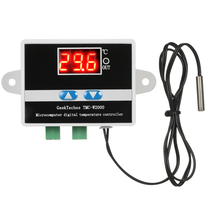 

GeekTeches TMC-W2000 AC110-220V 1500W LCD Digital Thermostat Thermometer Temperature Meter Thermoregulator + Waterproof Sensor Probe