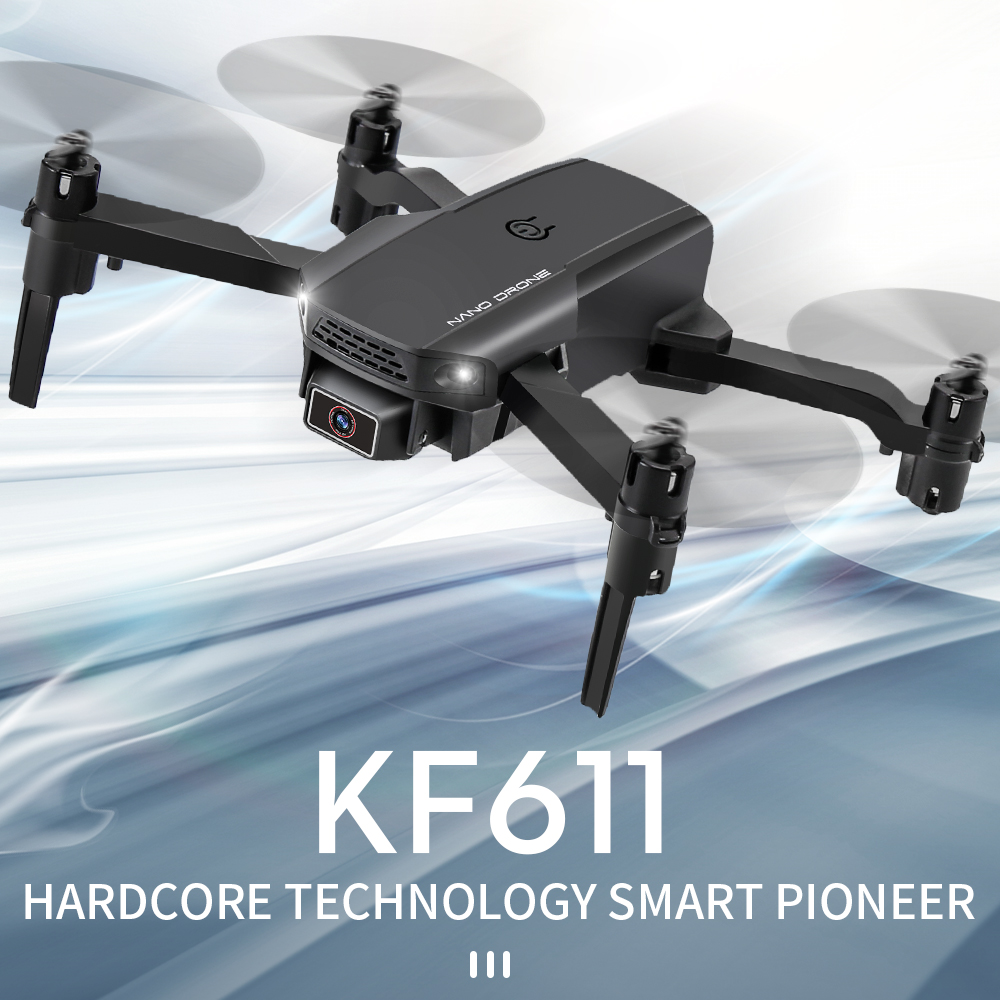 KF611 Mini WIFI FPV With 4K HD Wide-angle Camera Headless Mode Altitude Hold Foldable RC Drone Quadcopter RTF 1