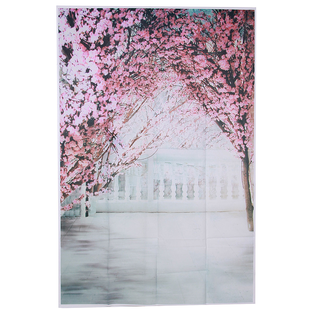 

1x1.5m 3x5ft шелк хлопок вишня персик цветы винил фото студия фоном фон реквизита