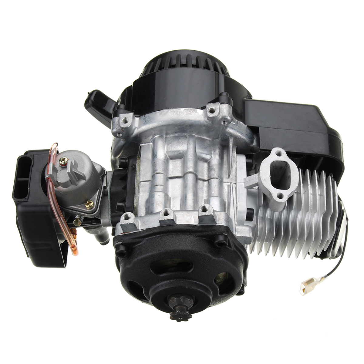 49cc 2-Stroke Pull Start Motor Engine with Transmission For Mini Pocket ...