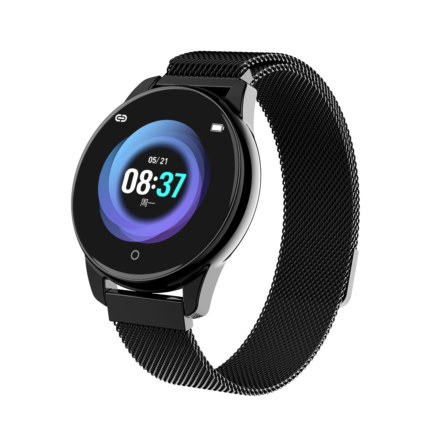 

Bakeey Watch 4 HD Color Screen Wristband 24 Hours HR and Blood Pressure Monitor Business Style Smart Watch