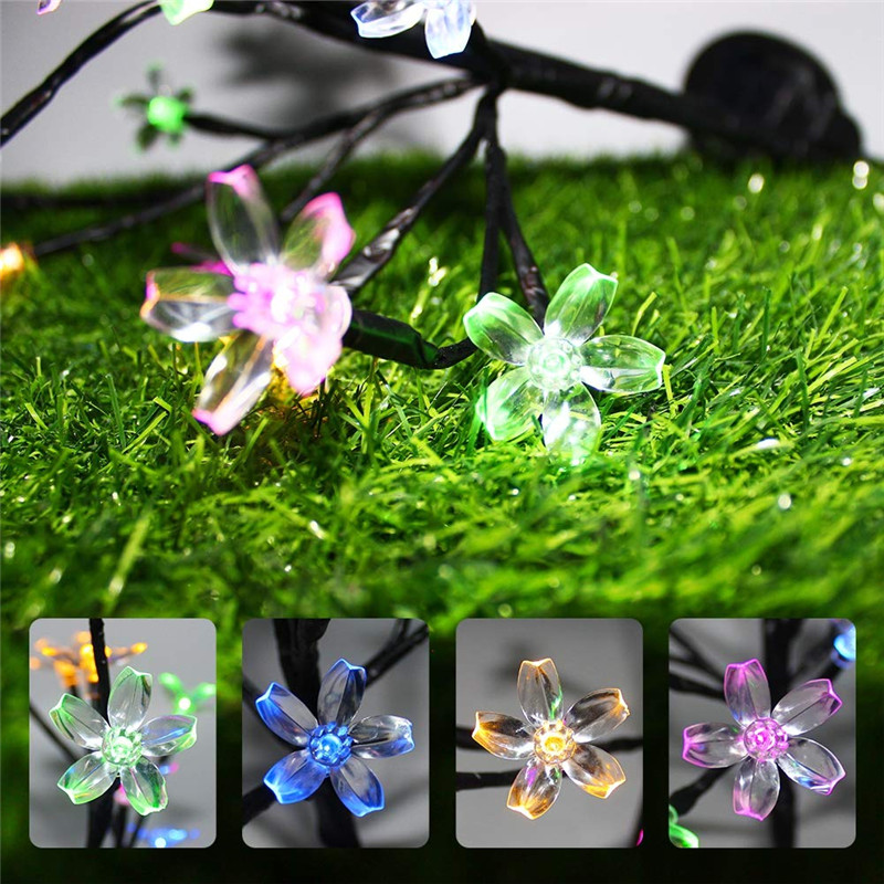 

Solar Powered Cherry Blossom Tree Branch Outdoor Waterproof LED String Holiday Light for Patio Decor