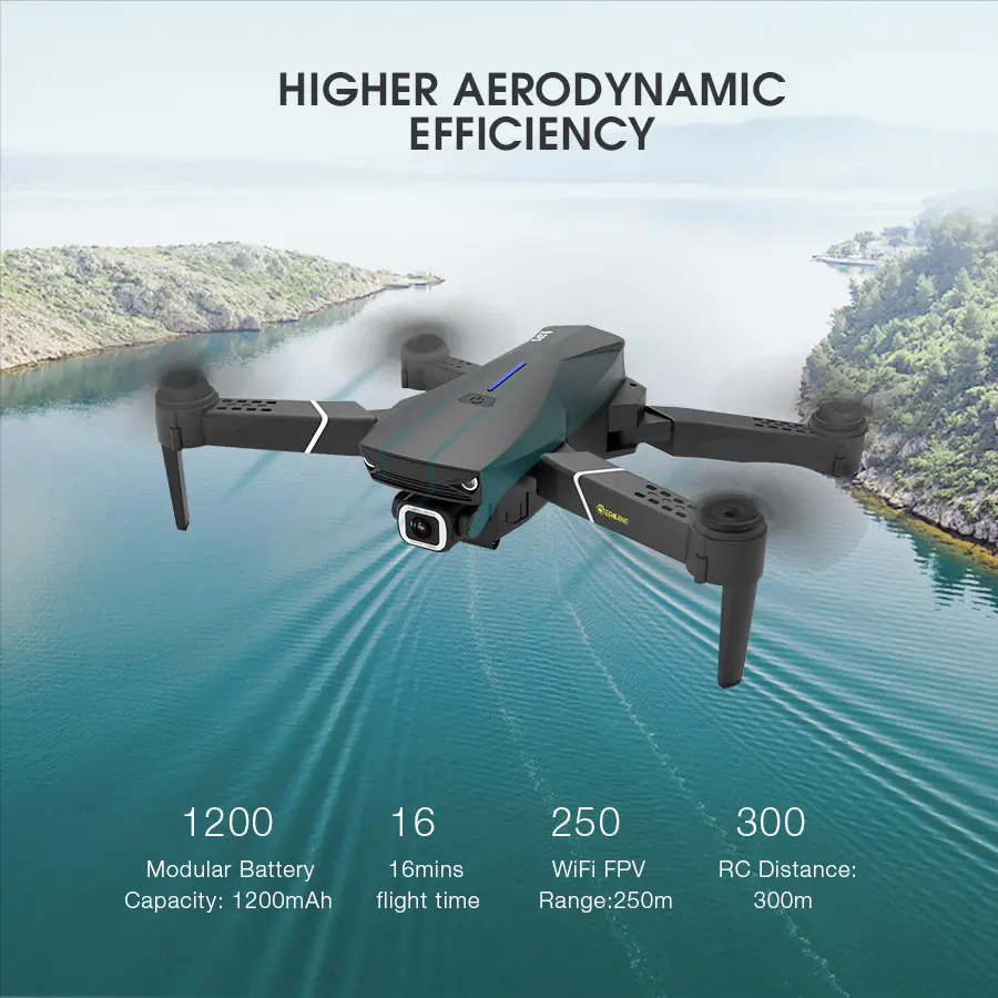 Eachine E520S GPS drone med 4K kamera