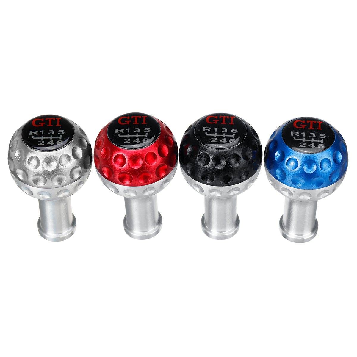 

5/6 Speed Gear Shift Knob with 8/10/12mm Adapters Aluminium Universal for VW Scirocco/Jett/Golf