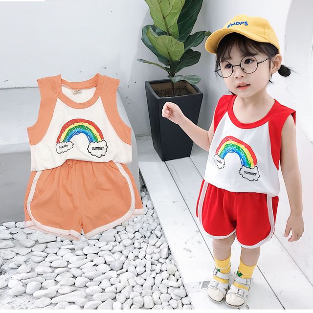

New Girls 1 Season 0 Loaded 2 Baby Children's Clothing 3 Years Old And A Half Of The Ocean 4 Female Baby Short-sleeved Children's Suit